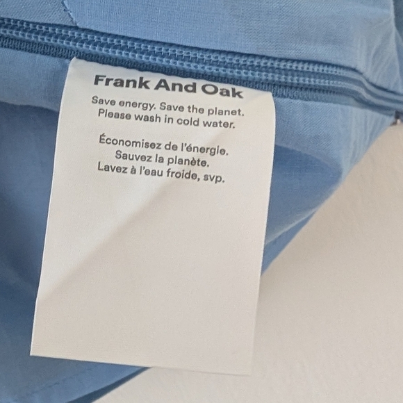 Frank & Oak Powder Blue Square Neck Cotton Tank - Picture 9 of 10
